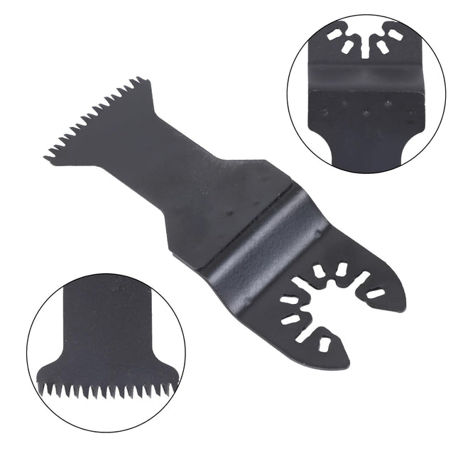 Findmall Oscillating Saw Blades Set, 10PCS (5 of 1-1/2", 5 of 2-11/16"), Japanese Tooth, Curved Edge, Extra-Long