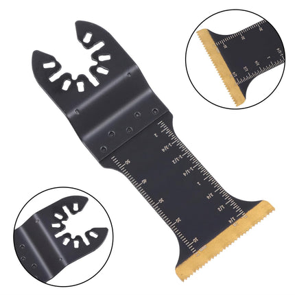 Findmall Universal Vibrating Multi Tool Blades Kits, 49Pcs Oscillating Saw Blade Set Includes Various Specifications Fit for Cutting Wood, Plastic, and Metal