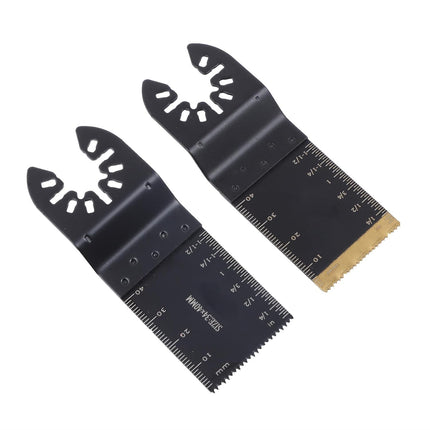 Findmall 110-Piece Oscillating Multi-Tool Blade Kit - Titanium and High Carbon Steel Blades (4 Types, Regular, Titanium-Plated,Extended Saw Blades)