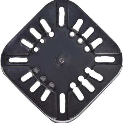 findmall 100 Pack 4in Black Reusable Plastic Square Nursery Pot with Drainage Hole for Plants