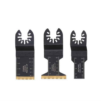 Findmall 104PCS Oscillating Tool Blades Kit with Titanium and Japanese Tooth - Wood Metal Cutting Blades and Sandpaper Accessories
