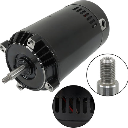Findmall SP1610Z1MBK Pool Pump Motor Square Foot 3450rpm 115/230volts 1hp Single Speed 56J Frame 6.5/13amperes