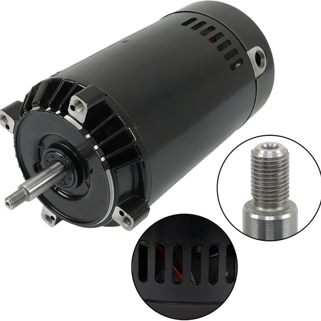 Findmall SP1610Z1MBK Pool Pump Motor Square Foot 3450rpm 115/230volts 1hp Single Speed 56J Frame 6.5/13amperes