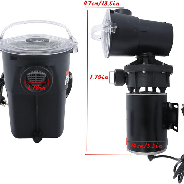 Findmall Above Ground Swimming Pool Pump 1HP 3450RPM with Cord