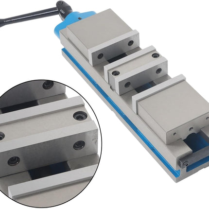 Findmall 4 Inch CME Double-Station Vise for Milling Machine, Q93100 Tight Machine Vise, Workholding for Simultaneous Milling Operations