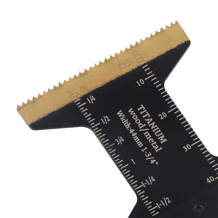 Findmall 16 Piece Extended Oscillating Saw Blade Set | Titanium Coated Saw Blades, for Cutting Wood, Plastic and Metal