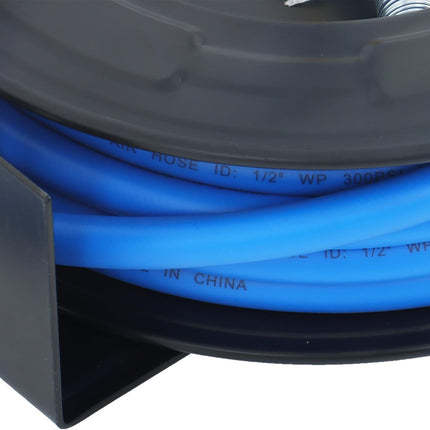 Findmall 1/2'' X 50' Wall Mount, 300PSI Retractable Air Hose Reel, Auto Rewind Retractable Reel With Air Hose, 1/2" Npt, Blue