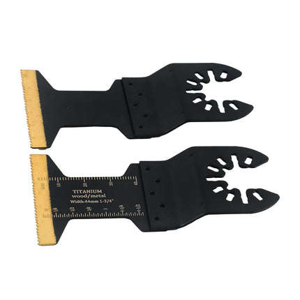Findmall 20PCS Titanium Coated Oscillating Saw Blades (34mm / 44mm) for Metal, Wood and Plastic