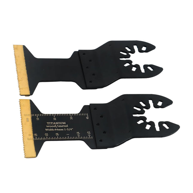 Findmall 20PCS Titanium Coated Oscillating Saw Blades (34mm / 44mm) for Metal, Wood and Plastic