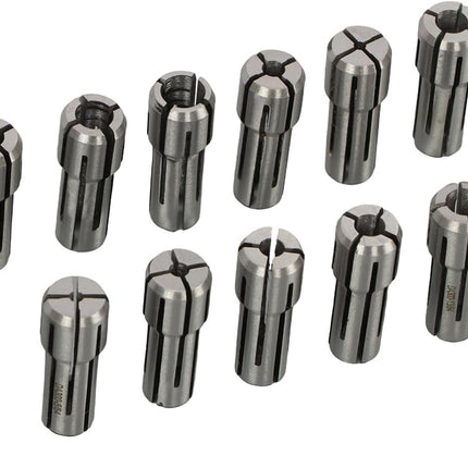 Findmall 14 Pack DA300 Accuracy Collet Set 3/64" - 1/4" by 1/64" Increments, 1/64" Collapse Range, Double Angle CNC Collet for Drilling, Tapping, and Grinding
