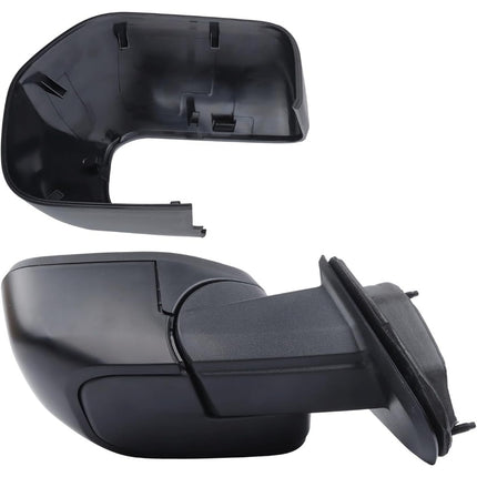 Findmall Driver Side Power Mirror with Wide-Angle Spotter Matte Black Electric 3-Pin Connector Textured