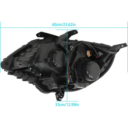 Findmall Left Side and Right Side Halogen Headlights Assembly Replacement for Equinox 2011-2015 with Lens 2PCS GM2502338 GM2503338