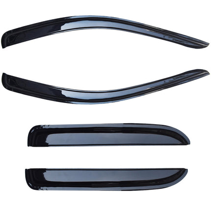 Findmall Side Window Deflectors Visor Vent Rain Guard Replacement for 2002-2009 Ram Quad Cab