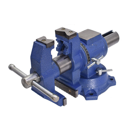 Findmall Heavy Duty Multi-Jaw Bench Vise with 360° Rotating Head and Swivel Base, Ductile Cast Iron Workbench Vise for Home Workshop and Industrial Clamping
