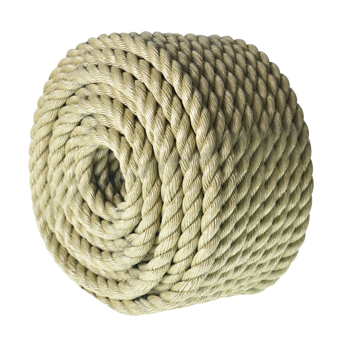 findmall 3 Strand Twisted Rope 3/4"×100' Manila Rope PP Arborist Bull Rope Climbing Rope