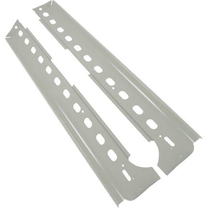 Findmall Inner Rocker Panel Pair for Dodge Ram 1500 2002-2008 and 2500 3500 2003-2008 Quad Cab, Silver