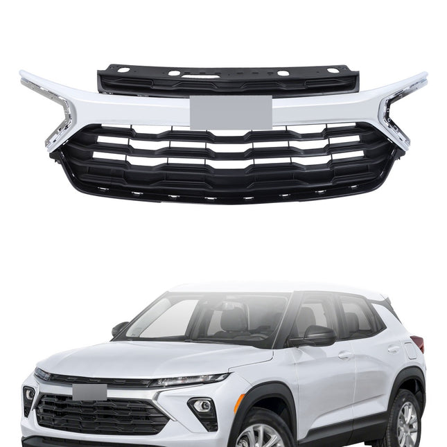Findmall Chrome Front Upper Bumper Grille Replacement for Trailblazer LT and LS 2024-2026