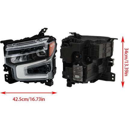 Findmall Headlights Assembly Replacement for Silverado 1500 ZR2 2022-2024