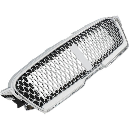 Findmall Front Upper Honeycomb Grille for 2017-2019 Lincoln MKZ, Chrome