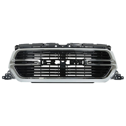Findmall Front Upper Bumper Mesh Grille with Frame and Base Replacement for Ram 1500 2019-2022