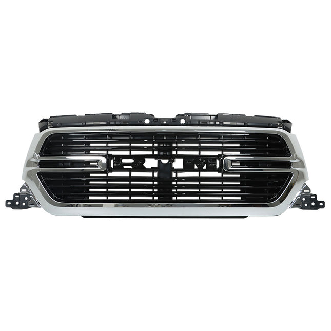Findmall Front Upper Bumper Mesh Grille with Frame and Base Replacement for Ram 1500 2019-2022