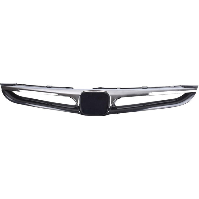 Findmall Black and Chrome Front Upper Bumper Grille Replacement for Accord 2006-2007