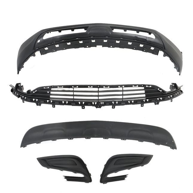 Findmall Front Bumper Cover and Grille Kit without Fog Light Holes Replacement for 2017-2021 Buick Encore