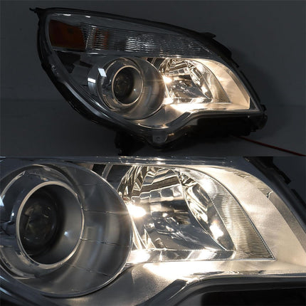 Findmall Left Side and Right Side Halogen Headlights Assembly Replacement for Equinox 2011-2015 with Lens 2PCS GM2502338 GM2503338