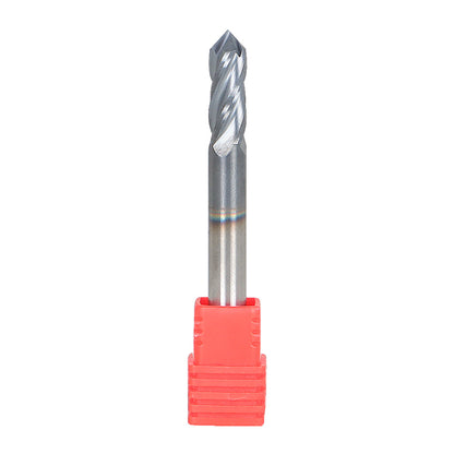 findmall 1/4 Inch Helix Carbide End Mill Tialn Coated 4 Flute 3/4 Inch Length of Cut Fit for Aluminum Cut Non-Ferrous Metal Upcut CNC Spiral Router Bit