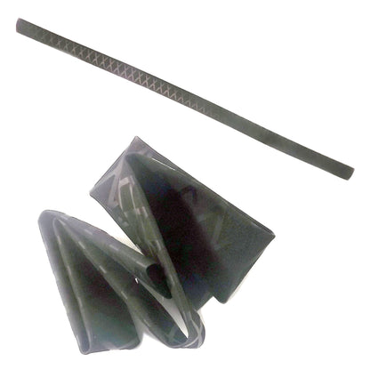 eTekGo X-Tube Heat Shrink Wrap Tubing 39"&64" Lengths for Rod Grips-5 Color 14 Sizes (Black, Diamter：45mm; Length：64")