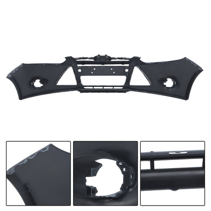 Findmall Primed Front Bumper Cover Replacement for 2012-2014 Ford Focus Sedan Hatchback