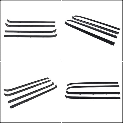 Findmall Window Weatherstrip & Division Bar Channel Kit for Dodge D/W Trucks, 8-Piece