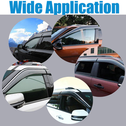Findmall Smoke Black Side Window Visors Deflectors Rain Guard Replacement for 2011-2019 Explorer
