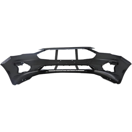 Findmall Primed Front Bumper Cover with License Plate Holes Replacement for 2019-2020 Ford Fusion