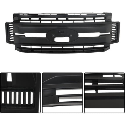 Findmall Front Bumper Upper Mesh Grill Grille Replacement for 2017-2019 F250 F350 HC3Z8200AC