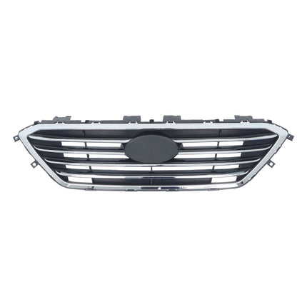 Findmall Front Bumper Grille Chrome Black Replacement for Sonata 2015 2016 HY1200174 000835056