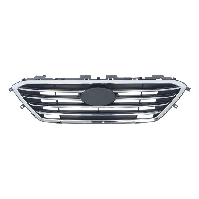 Findmall Chrome and Black Front Bumper Grille Replacement for Sonata 2015-2016 HY1200174 000835056