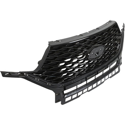 Findmall Front Bumper Hood Grille Upper Glossy Black Honeycomb Style Replacement for Explorer ST 2020 2021 2022