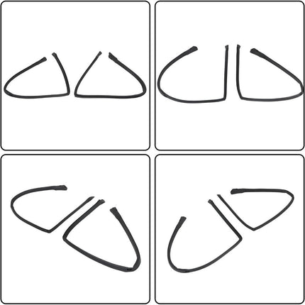 Findmall Roof Rail Weatherstrip Seals for 1978-1987 GMC Caballero & Chevrolet El Camino, Pair