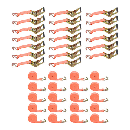 Findmall 4/10/20 Pack 1.5" x 15'/20' J Hook Ratchet Straps 4000Lbs Heavy Duty Tie Down Straps for Truck, Trailer, Cargo Transportation