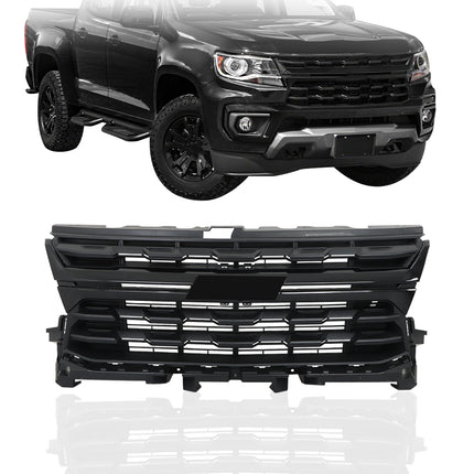 Findmall Glossy Black Front Grille Frame Kit Replacement for Colorado 2021-2022