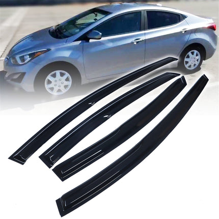 Findmall 4PCS Side Window Visor Vent Rain Guard Deflector Replacement for 2011-2016 Elantra