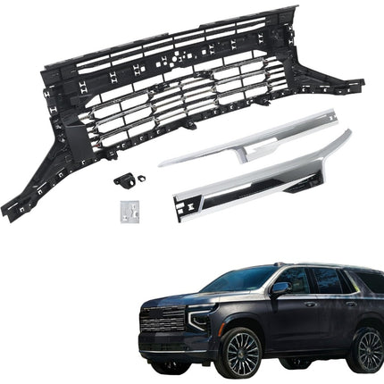 Findmall Chrome Front Upper Grille Molding Trim Replacement for Tahoe LT and Premier 2025-2026 85775022