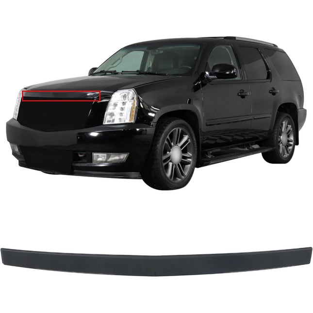 Findmall Black Front Upper Hood Grille Molding Trim Replacement for Escalade 2007-2014 15907251