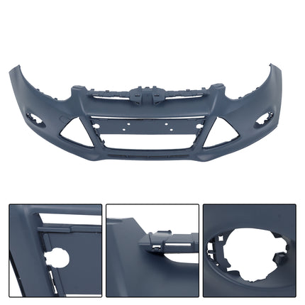 Findmall Primed Front Bumper Cover Replacement for 2012-2014 Ford Focus Sedan Hatchback