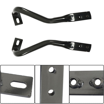 Findmall Front Bumper Brace Brackets for 2007‑2013 Chevry Silverado 1500, Steel Black, 8Pcs, Replacement for GM1066180, GM1067180, GM1066179, GM1067179, GM1042107, GM1043107, GM1004148 and GM1005148