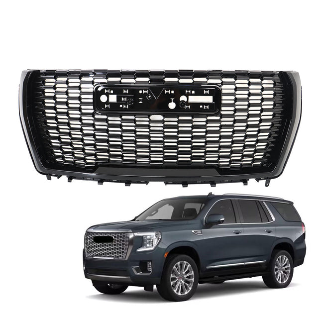 Findmall Glossy Black Mesh Front Bumper Grille Replacement for Yukon and Yukon XL 2021-2023 84835783
