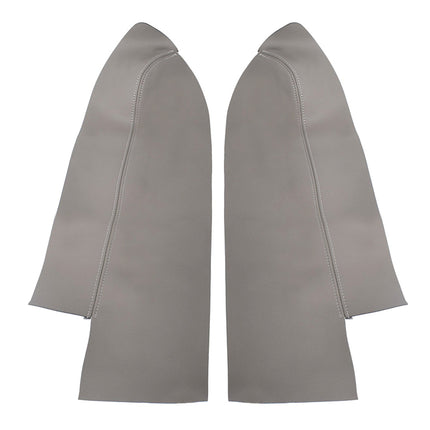 Findmall 2Pcs Gray Front Door Panels Armrest Leather Cover Replacement for 2007-2012 Honda CR-V CRV