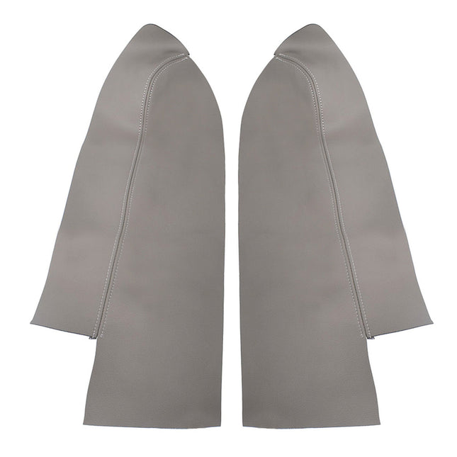 Findmall 2Pcs Gray Front Door Panels Armrest Leather Cover Replacement for 2007-2012 Honda CR-V CRV