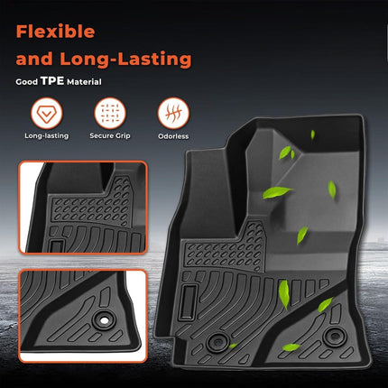Findmall 3PCS Floor Mats Black TPE Replacement for Corolla 2014-2019